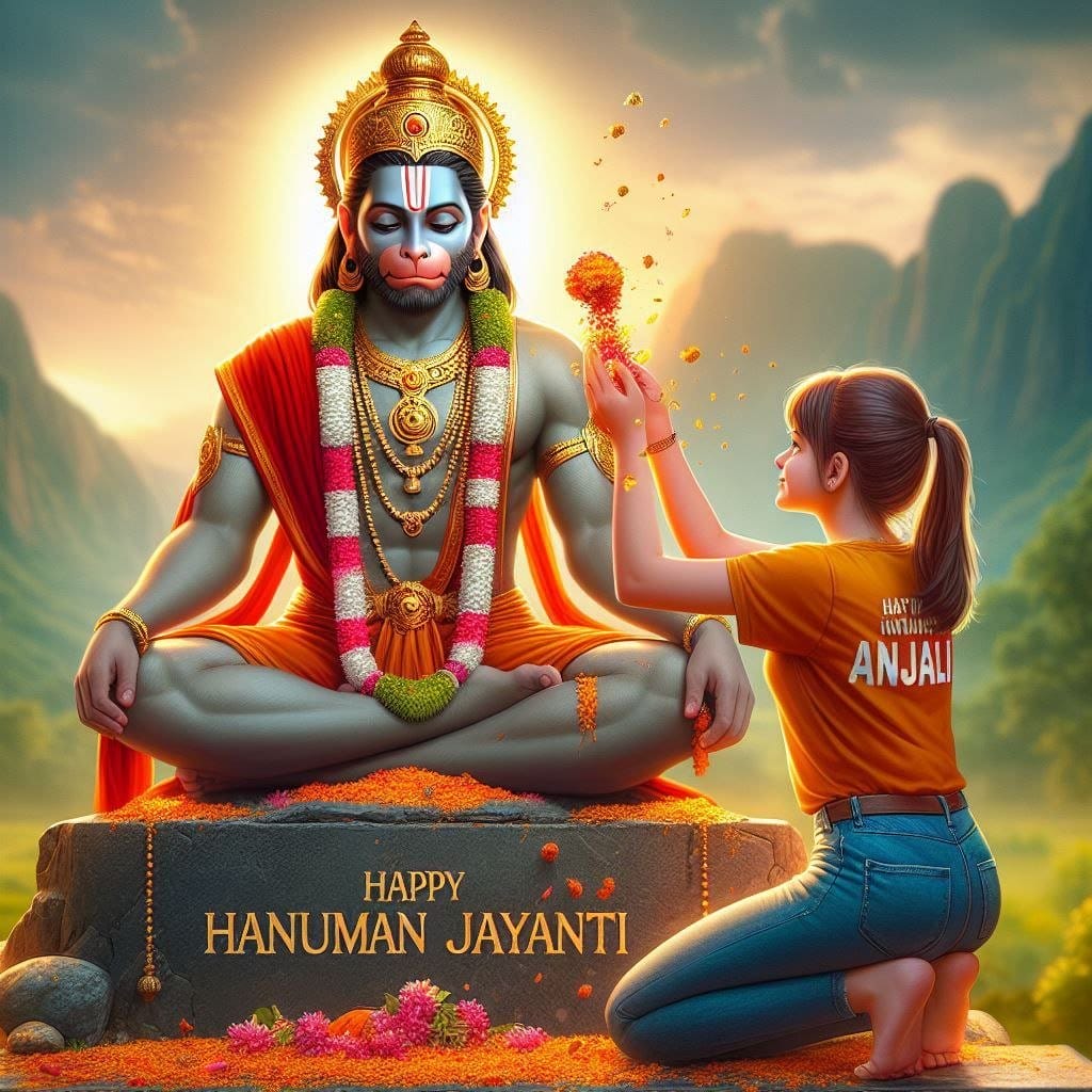 ai image for hanuman jayanti