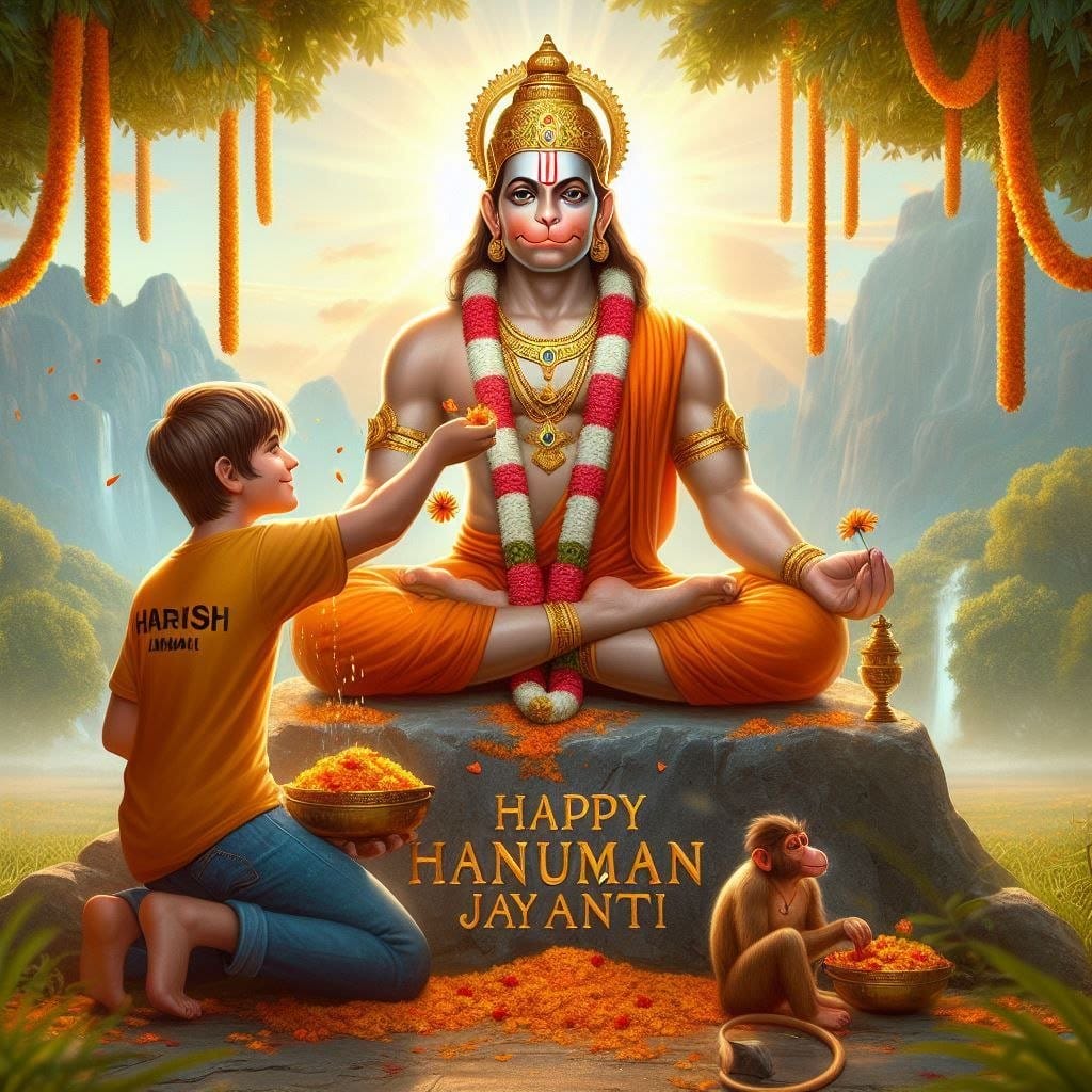 hanuman jayanti ai photo